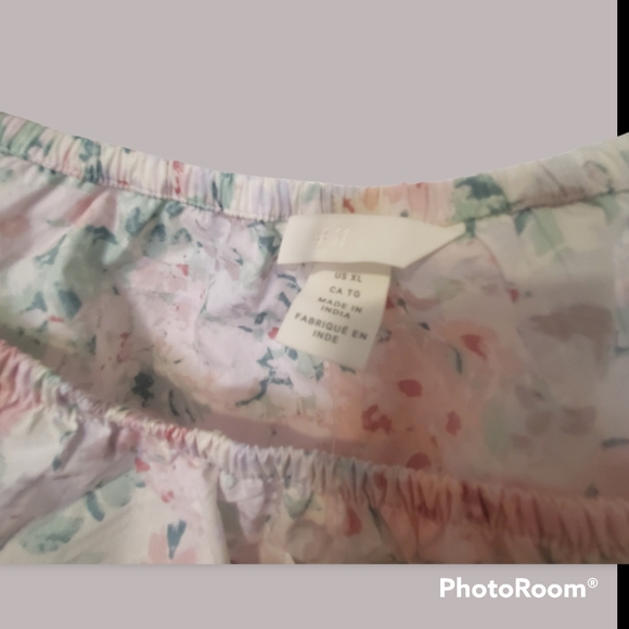 NWT H&M XL floral crop top - Picture 4 of 4